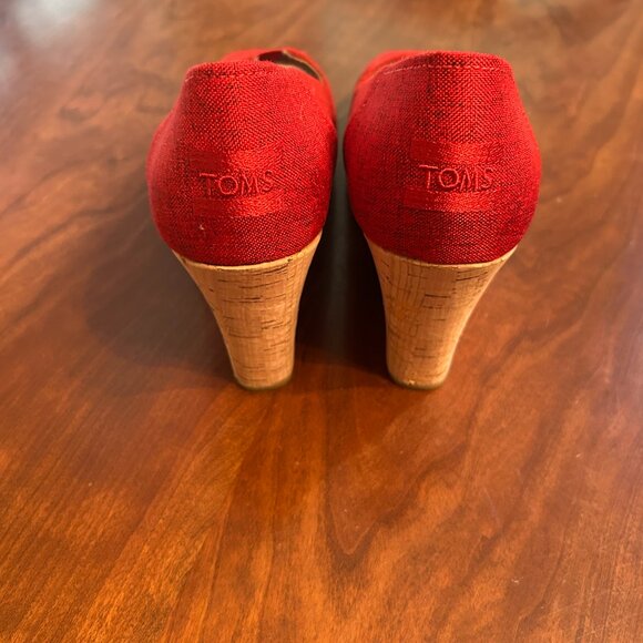 NWT TOMS Classic Wedge Sandal - Picture 5 of 5